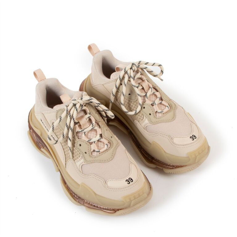 Balenciaga Triple S Clear Sole Beige Brow - Image 2