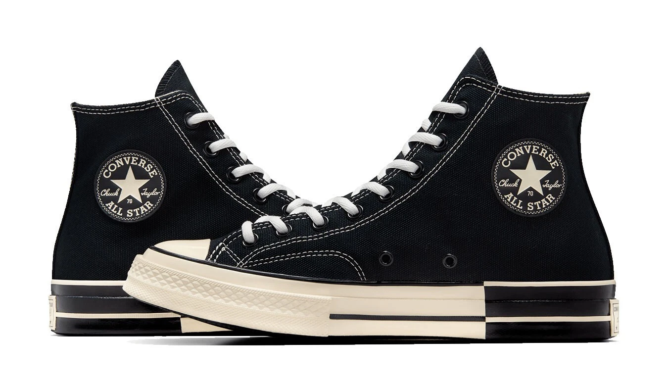 converse Chuck 70 High Top Black White - Image 2