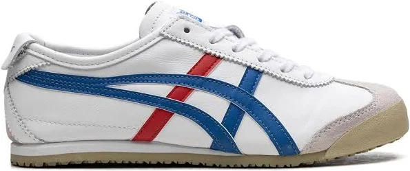 Onitsuka Tiger Mexico 66 White Blue Red Tricolor Mens 7A Premium Sneakers