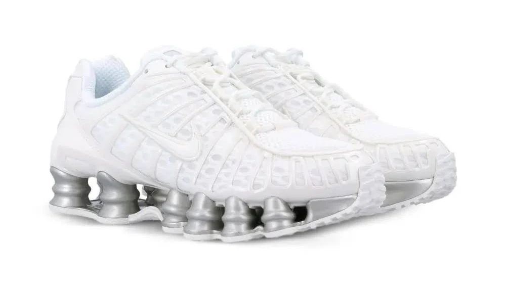 Nike airmax shox TL "METALIC WHITE " - Image 2