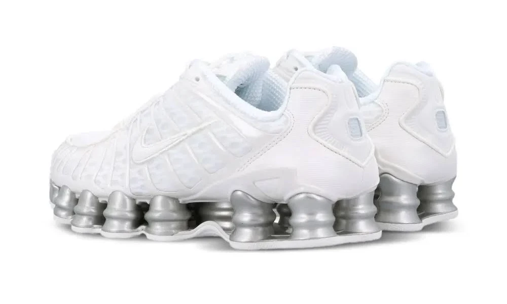 Nike airmax shox TL "METALIC WHITE " - Image 3