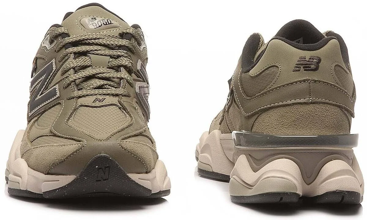 New Balance 9060 Dark Olivine Cordura - Image 2