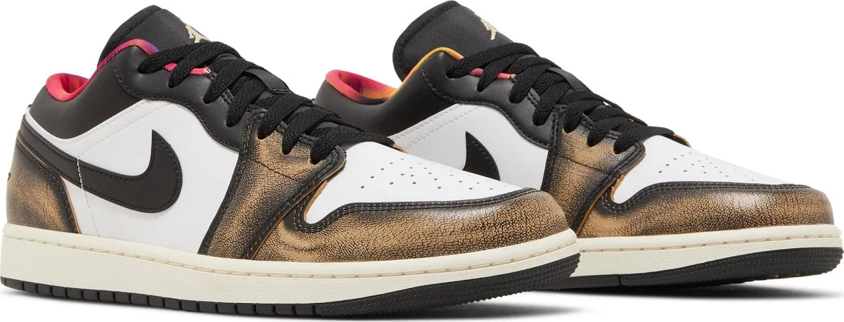 Air jordan 1 Low SE Wear Away Tan yellow - Image 3