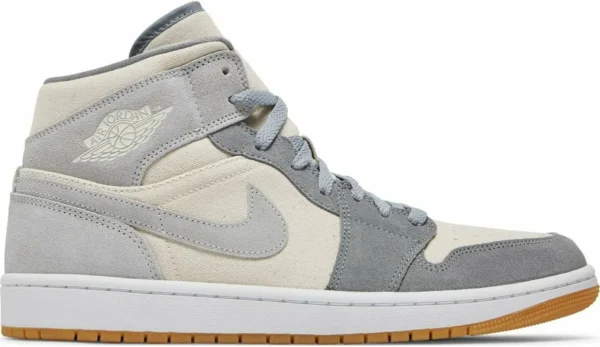 Air Jordan 1 Mid Coconut Milk Particle Grey