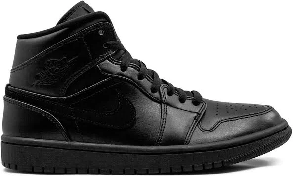 Nike Air Jordan 1 Mid Triple Black