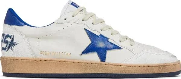 Golden Goose Ball Star Low White Blue