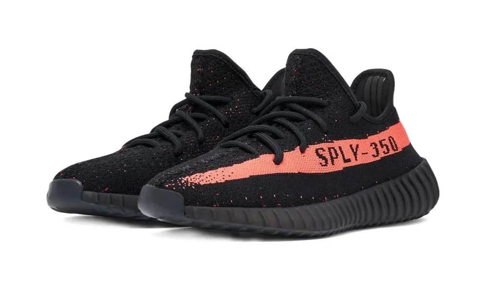 Adidas Yeezy Boost 350 V2 Black Core Red - Image 2