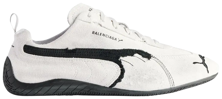 Balenciaga X Puma Speedcat White Black WOMENS