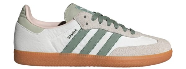 Adida.s Samba Silver Green Suede Fix