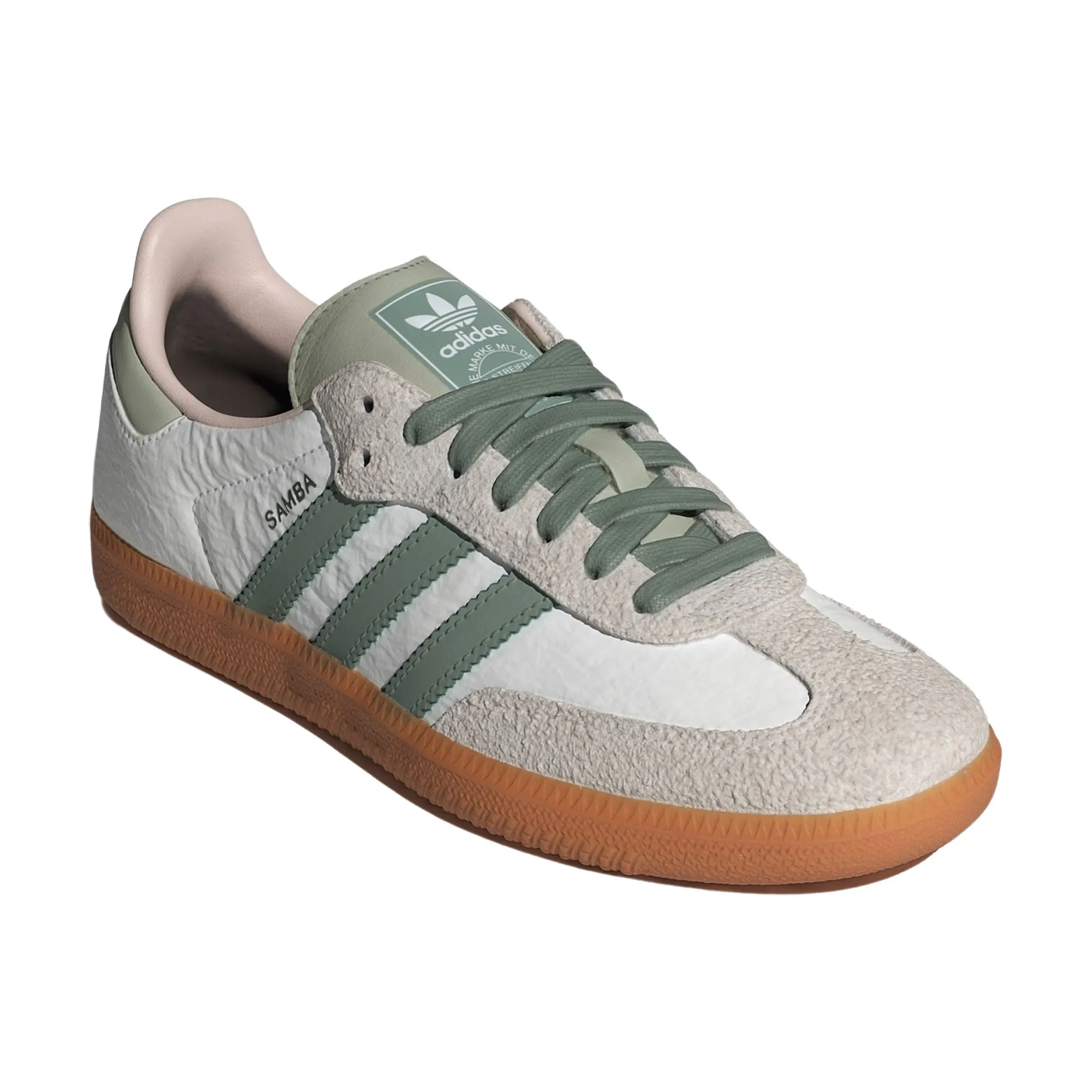 Adida.s Samba Silver Green Suede Fix - Image 3