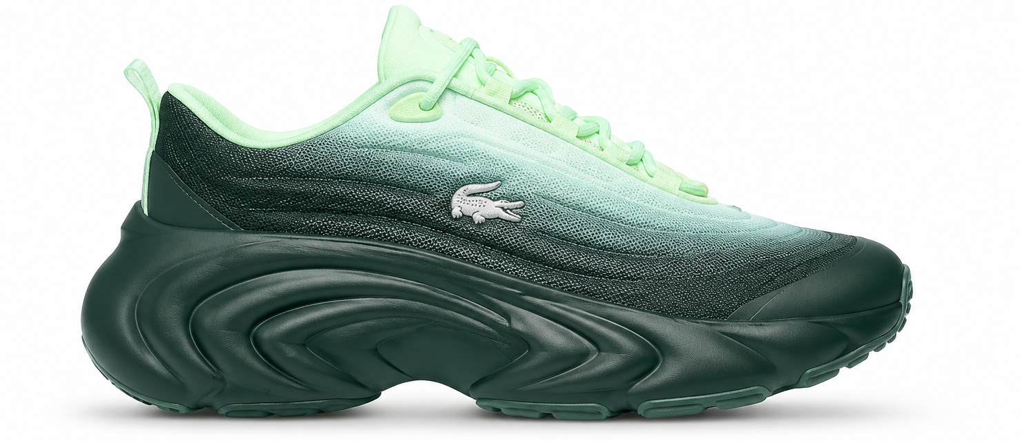 Lacostee Spinor 225 Dark Green Light Green sneakers
