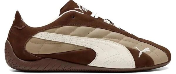 Puma SpeedCat Plus Quilted Espresso Brown Warm White