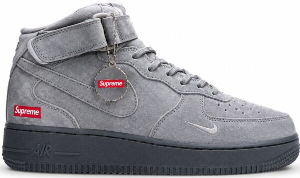Airforce 1 Mid 07 X Supreme Grey
