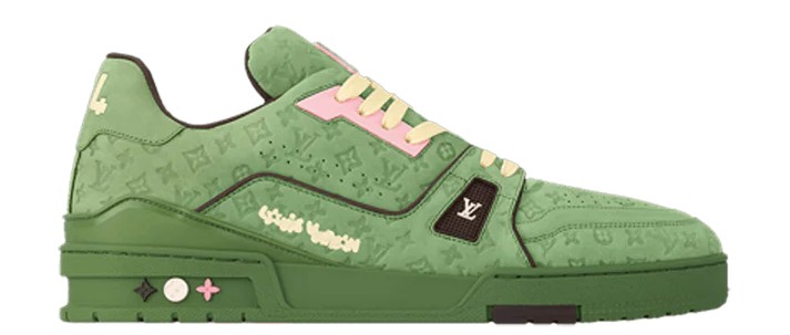 Louis Vuitton Premium Tyler The Creator Green Nubuck Trainers