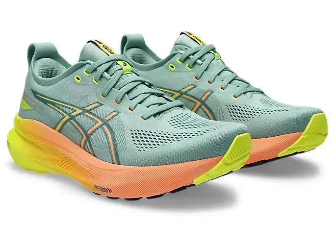 Asics Gel-Kayano Paris Light Celadon safety Yellow - Image 2