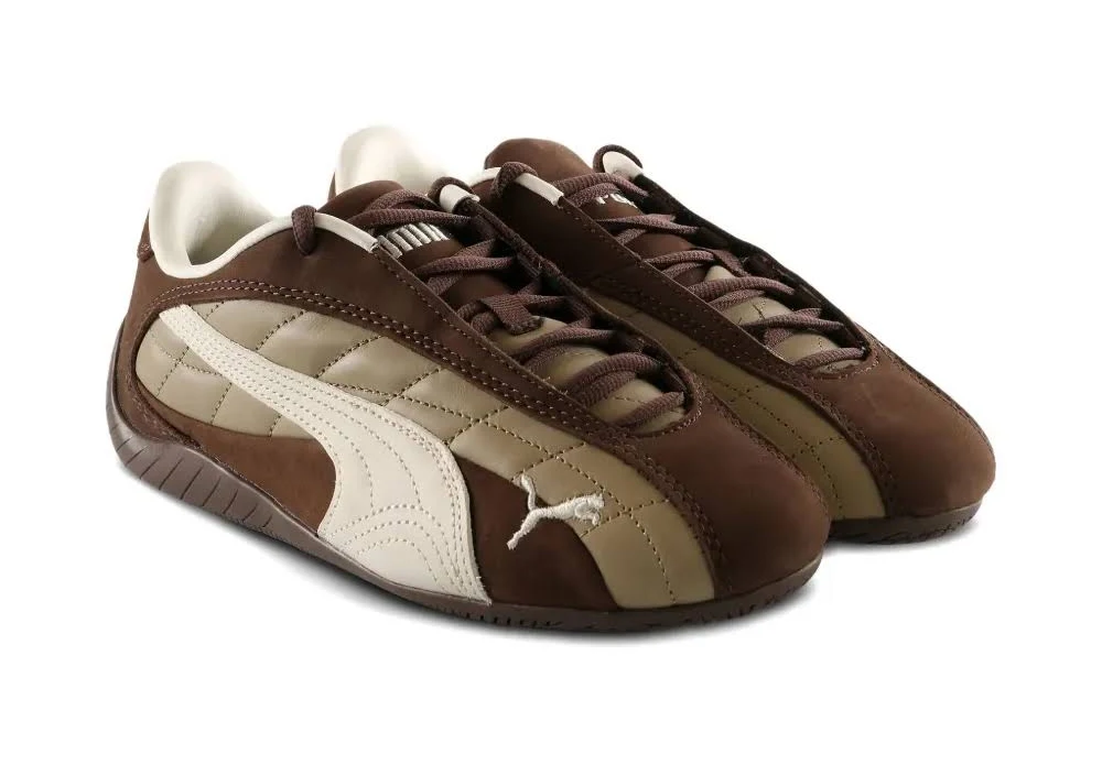 Puma SpeedCat Plus Quilted Espresso Brown Warm White - Image 3