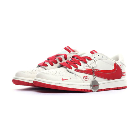 TRAVIS SCOTT X NIKE AIR JORDAN 1 LOW X SUPREME - Image 3