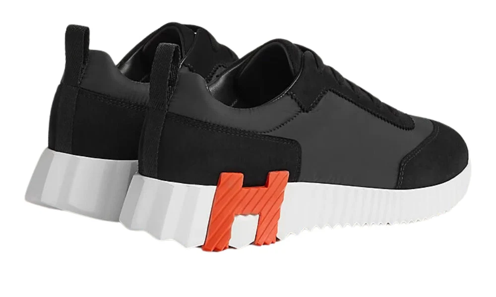 Hermes BOUNCING TRAINERS BLACK ORANGE - Image 2