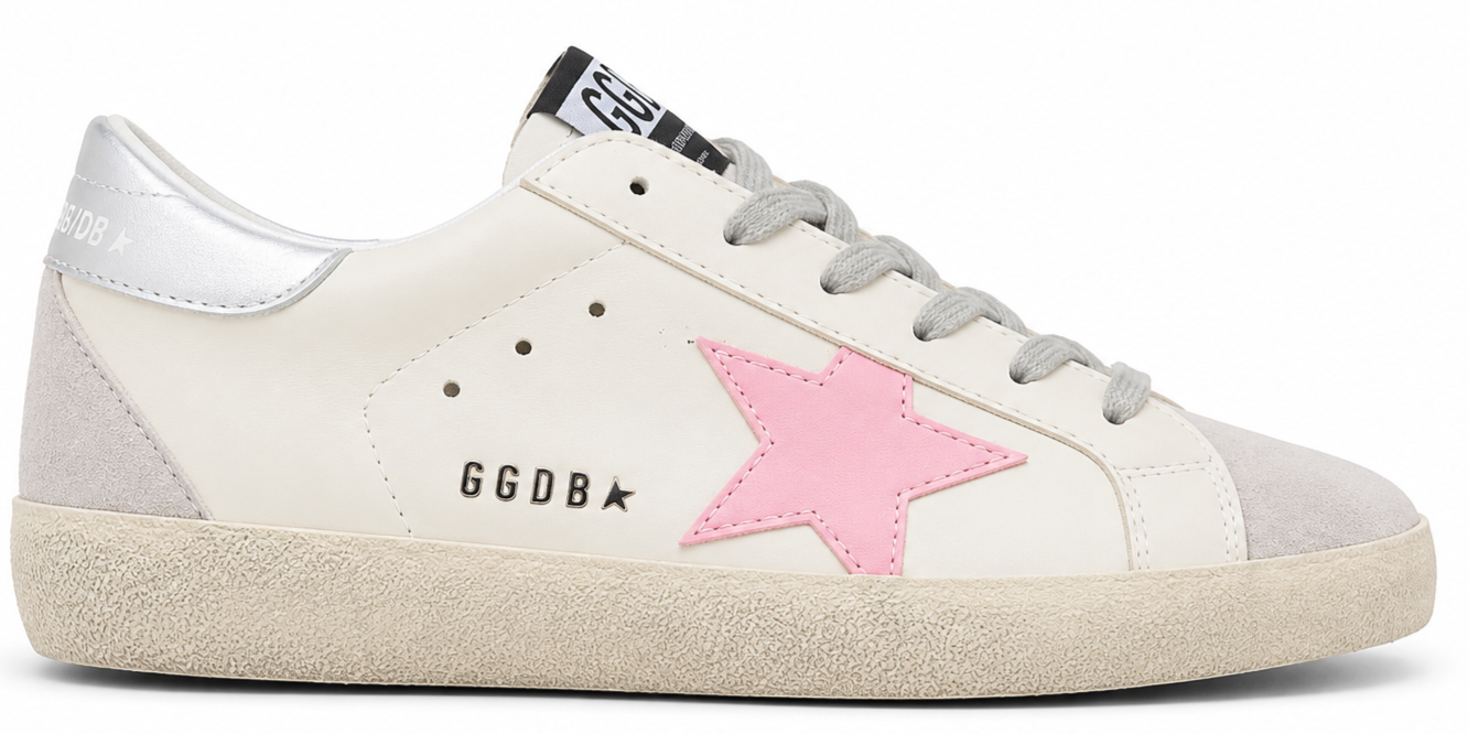 WMN Golden Goose Superstar White Pink Sneaker Fixed