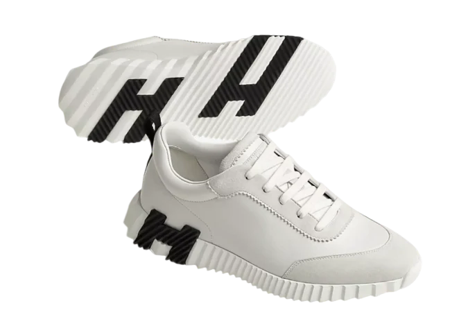 HERMES BOUNCING SNEAKER WHITE BLACK UA QUALITY - Image 2