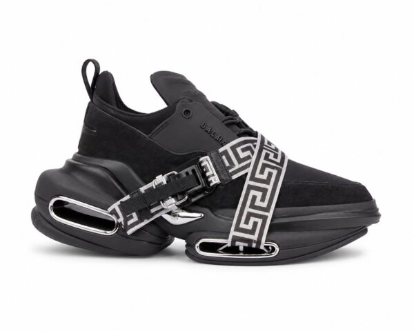 Balmain B Bold Fendi Black Low Ankle Sneaker
