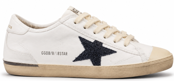 Golden Goose V-Star 2 Blue Glitter Star Patch