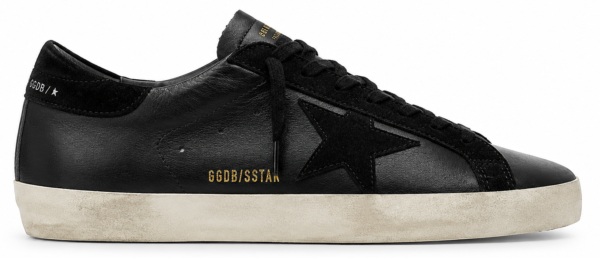 Golden Goose Superstar Black Leather Sneaker