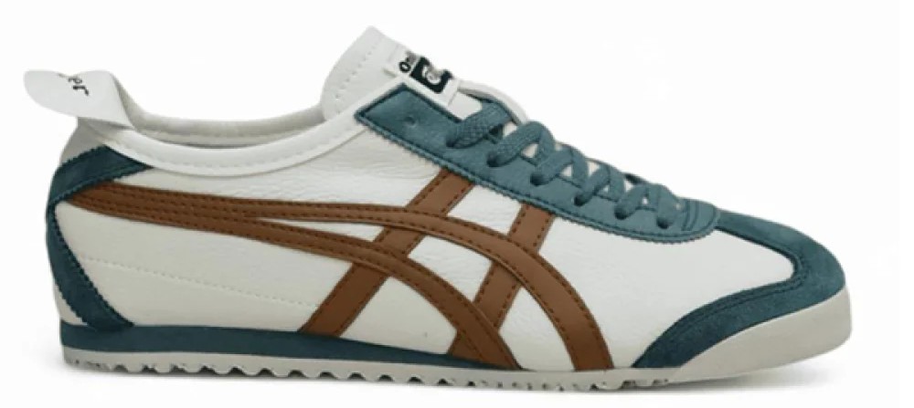 Onitsuka Tiger Mexico 66 Cream Green Orange 7A Premium Sneakers (D-2090) "