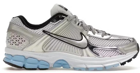 Nikee Zoom Vomero 5 White Pure Platinum Blue