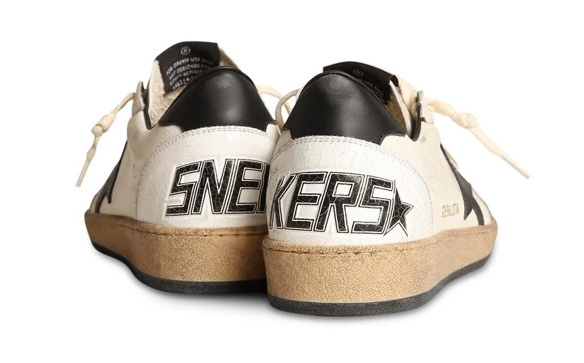 Golden Goose BallStar White With Black Star - Image 2
