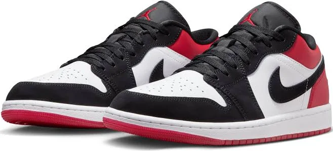 Nike Air Jordan 1 Low Black Toe Leather Semi UA - Image 2