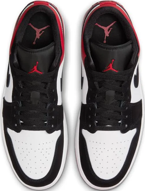 Nike Air Jordan 1 Low Black Toe Leather Semi UA - Image 3