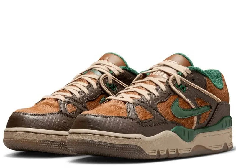 Nike X Nigo AirForce 3 Low Baroque Brown and Pecan - Image 3