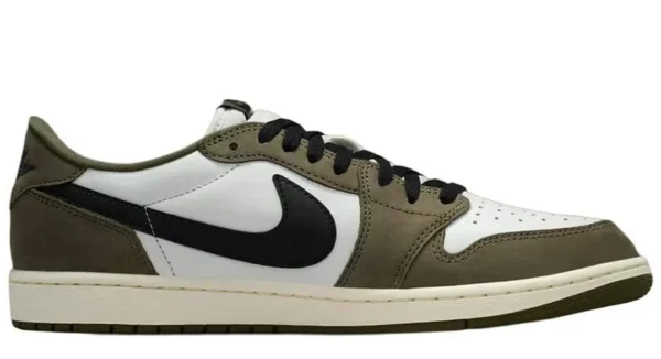AIR JORDAN 1 RETRO LOW OG MEDIUM OLIVEBLACK-SUMMIT WHITE-SAIL