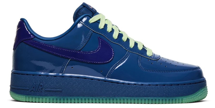 NIKE AIRFORCE 1 LOW PATENT PACK BLUE