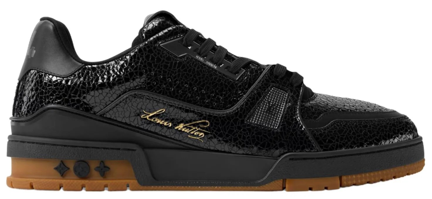 Louis Vuitton LV Trainer Leather Black Gum