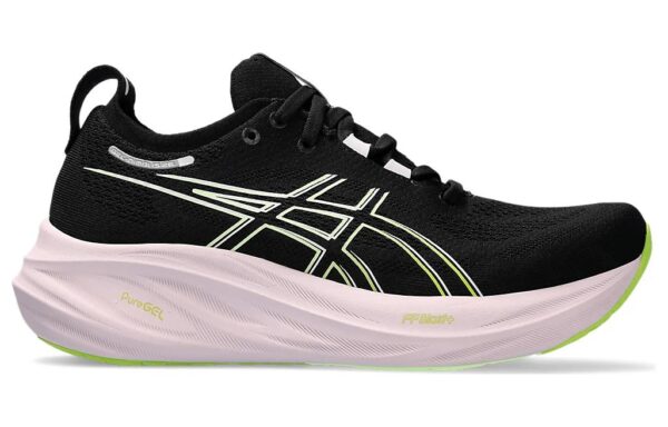 Asics Gel-Nimbus 26 Black Neon Lime Women