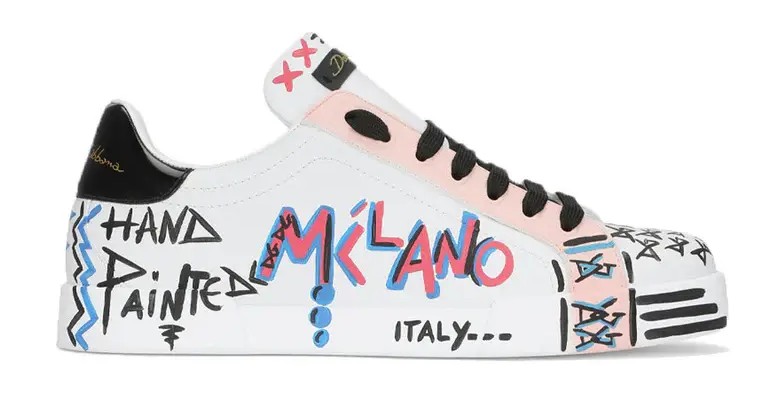 Dolce & Gabbana Black White Slip on Sorrennto (Copy)