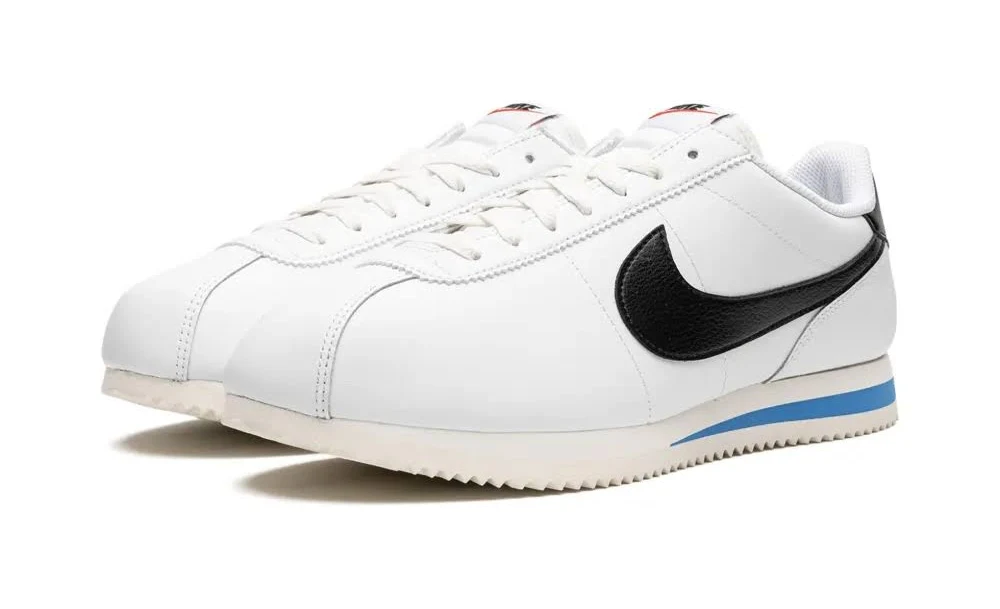 Nike Cortez TXT White Blue - Image 3