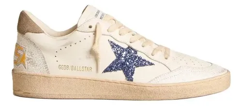 Golden Goose Ball Star Low White CRYSTAL LOGO