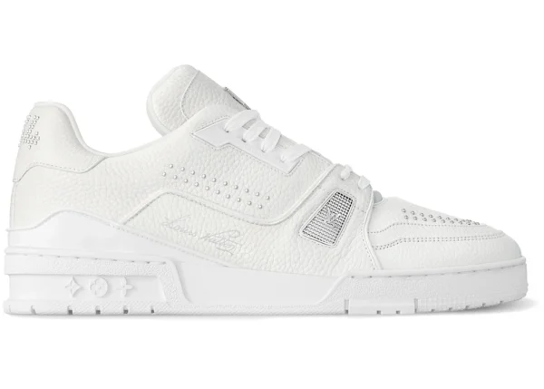 Louiiss Vuittoon LV Trainer Leather White Sneakers