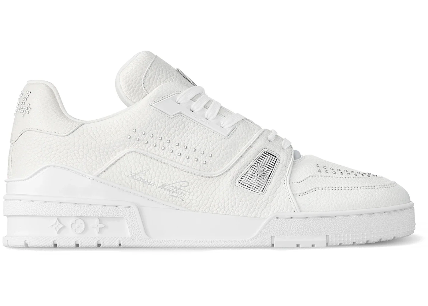 Louiiss Vuittoon LV Trainer Leather White Sneakers