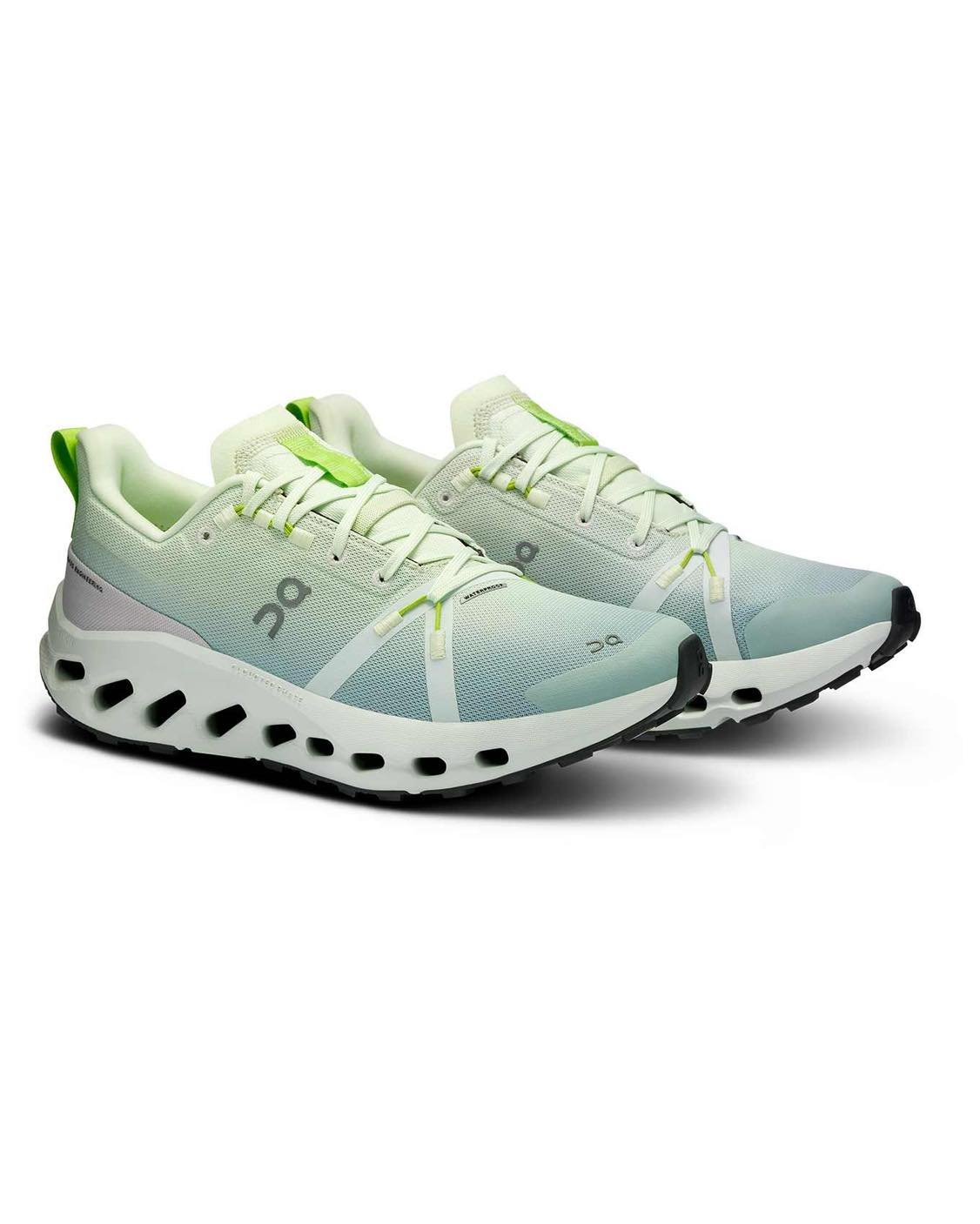 On Running CloudSurfer Trail WaterProof Light Green - Image 2