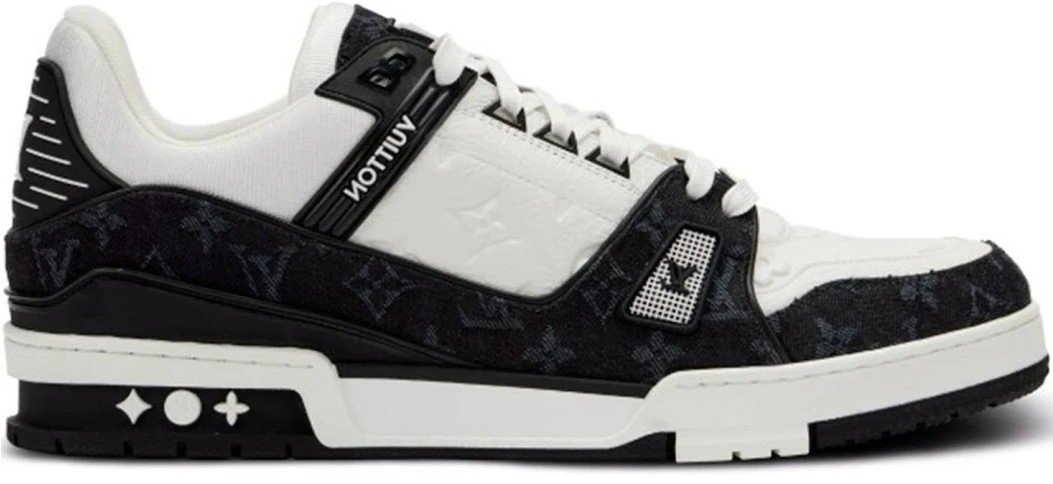 Louis Vuitton trainer LV sneaker monogram denim "WHITE/BLACK"