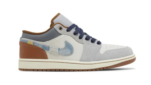 nike   air jordan 1 low "PHANTOM REPAIRED DENIM"