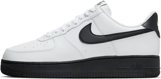 Nike AirForce 1 Low WHITE BLACK MIDSOLE - Image 3