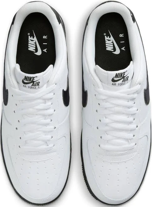 Nike AirForce 1 Low WHITE BLACK MIDSOLE - Image 2
