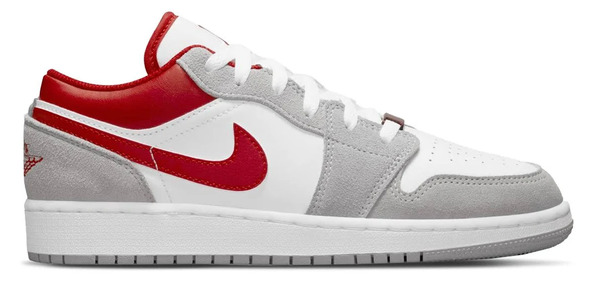 NIKE AIR JORDAN 1 LIGHT SMOKE GREY GYM RED