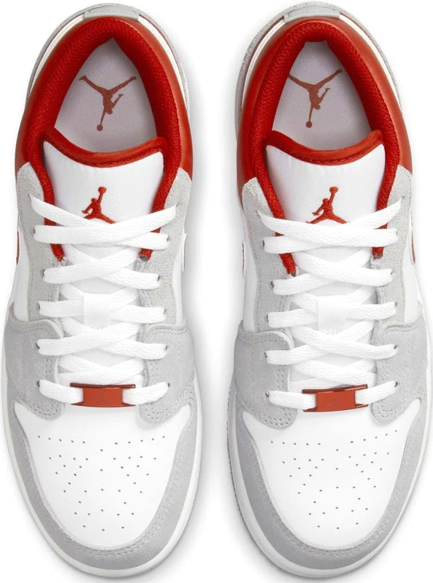 NIKE AIR JORDAN 1 LIGHT SMOKE GREY GYM RED - Image 2