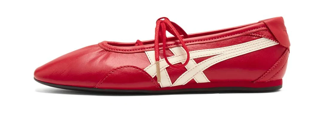 Onitsuka TIGER GYMNARINA RED Ballet Sneakers - Image 3